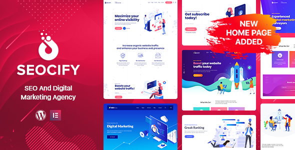 SEO Digital Marketing Agency WordPress Theme – Seocify