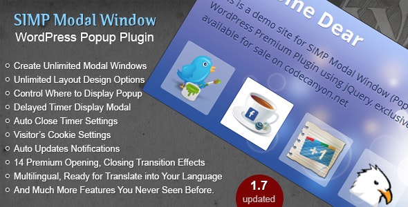 Simp Modal Window – WordPress Plugin