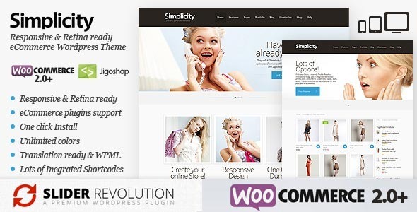 Simplicity – eCommerce Responsive WordPress Theme