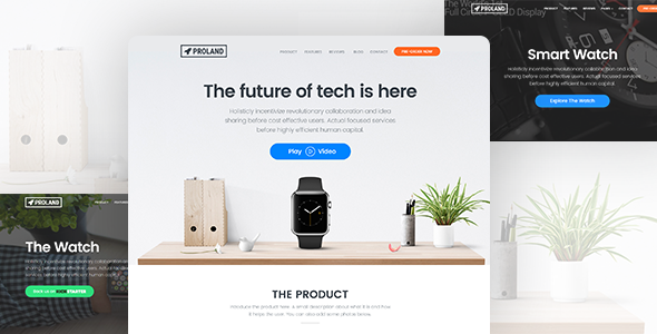 Single Product Landing Page WordPress Theme – Proland