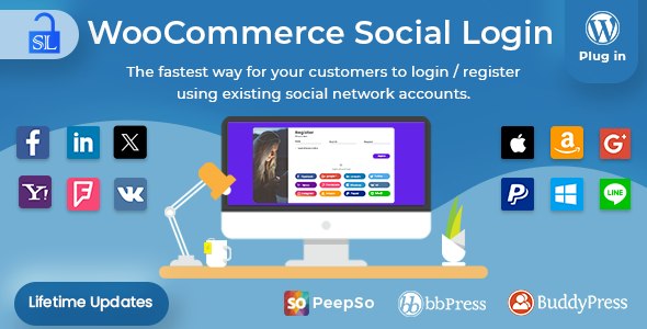 Social Login – WordPress / WooCommerce Plugin