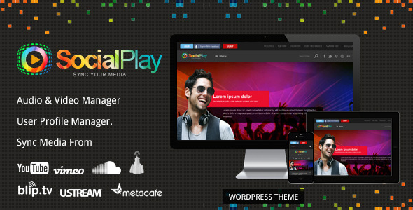 SocialPlay – Media Sharing WordPress Theme