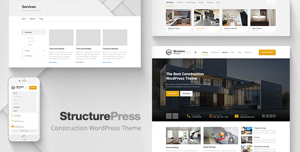 StructurePress – Construction and Architecture WordPress Theme
