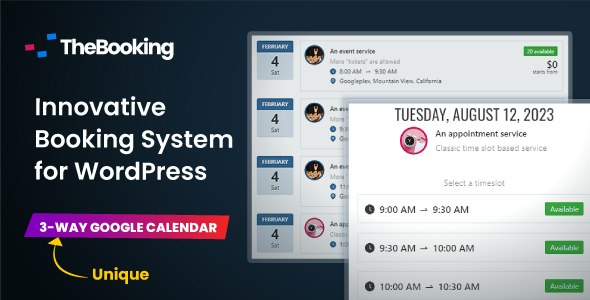 Team Booking – WordPress Booking and Appointment Scheduling System
