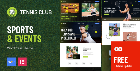 Tennis Club | Sports & Events WordPress Theme