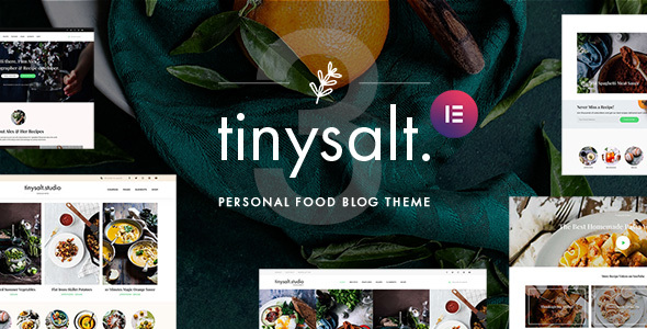 TinySalt – Personal Food Blog WordPress Theme
