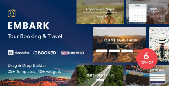 Tour Booking & Travel WordPress Theme – Embark