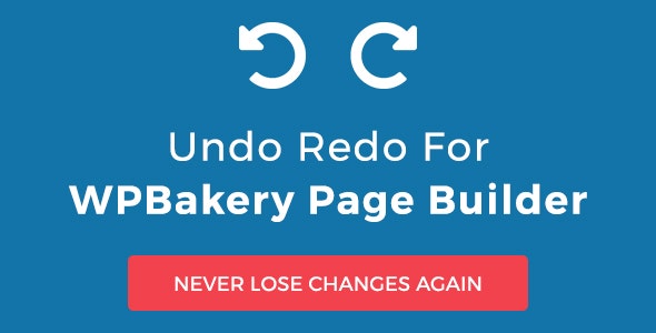 Undo Redo for WPBakery Page Builder