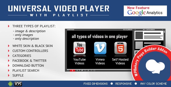 Universal Video Player – Addon for WPBakery Page Builder