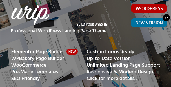 Urip –  Elementor Marketing Landing Page Responsive Theme