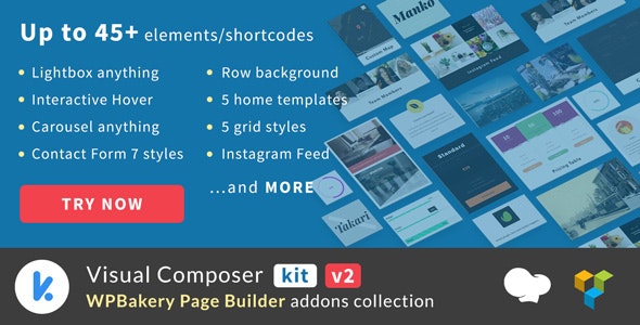 VCKit – WPBakery Page Builder addons collection (formely Visual Composer)