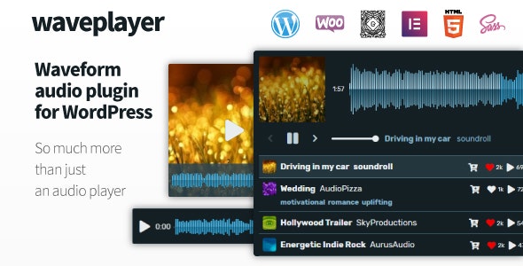 WavePlayer – Waveform Audio Player for WordPress and WooCommerce