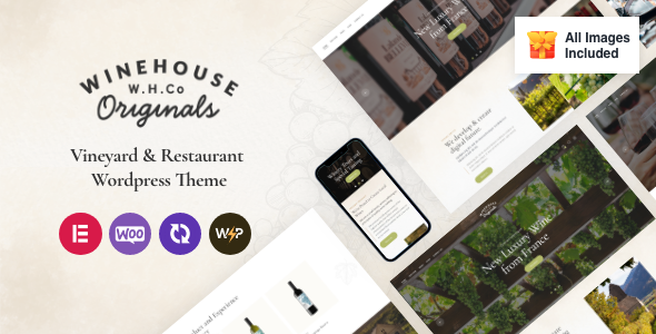 Wine House | Vineyard & Restaurant Liquor Store WordPress Theme