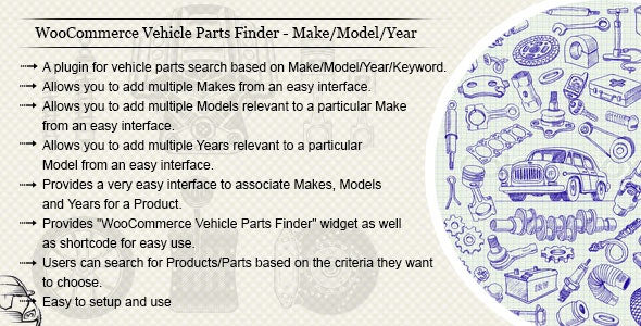 WooCommerce Vehicle Parts Finder – Make/Model/Year