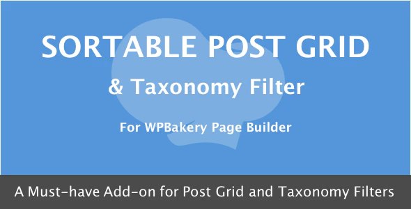 WPBakery Page Builder – Sortable Grid & Taxonomy filter