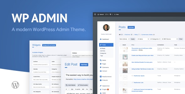 wphave Admin – A clean and modern WordPress Admin Theme