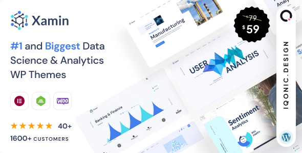 Xamin – Data Science & Analytics SaaS WordPress Theme