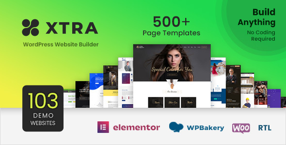 Xtra – WordPress Website Builder + RTL