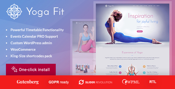 Yoga Fit – Sports & Fitness WordPress Theme